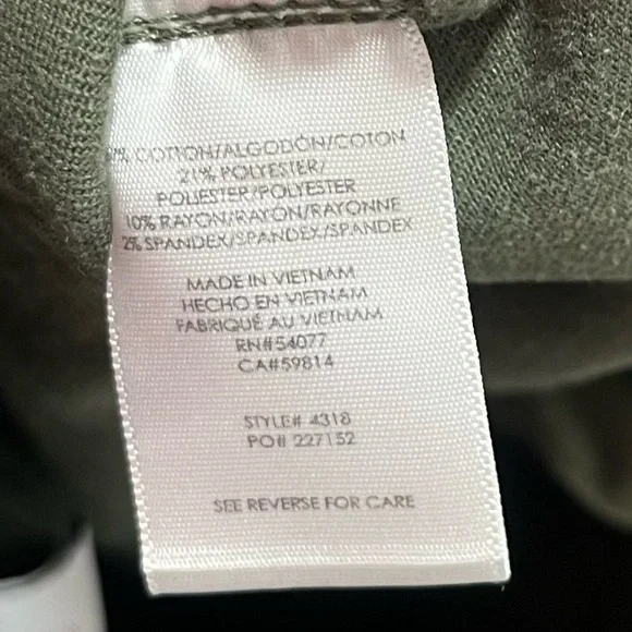 Cabi Compass Pant Army Green Size 2 - Picture 10 of 11